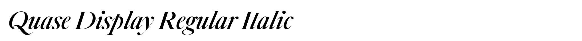 Quase Display Regular Italic image